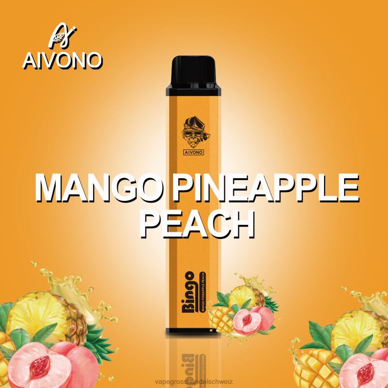 Dampfen Schweiz - Aivono AIM BINGO 4000 Mango-Ananas-Pfirsich 2VFD4136