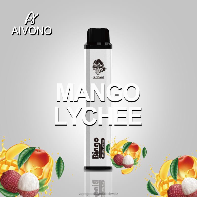 Elektronische Zigarette Flugzeug - Aivono AIM BINGO 4000 Mango-Litschi 2VFD4139