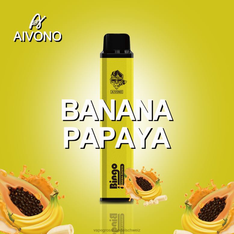 Elektronische Zigarette Kaufen - Aivono AIM BINGO 4000 Bananen-Papaya 2VFD4137
