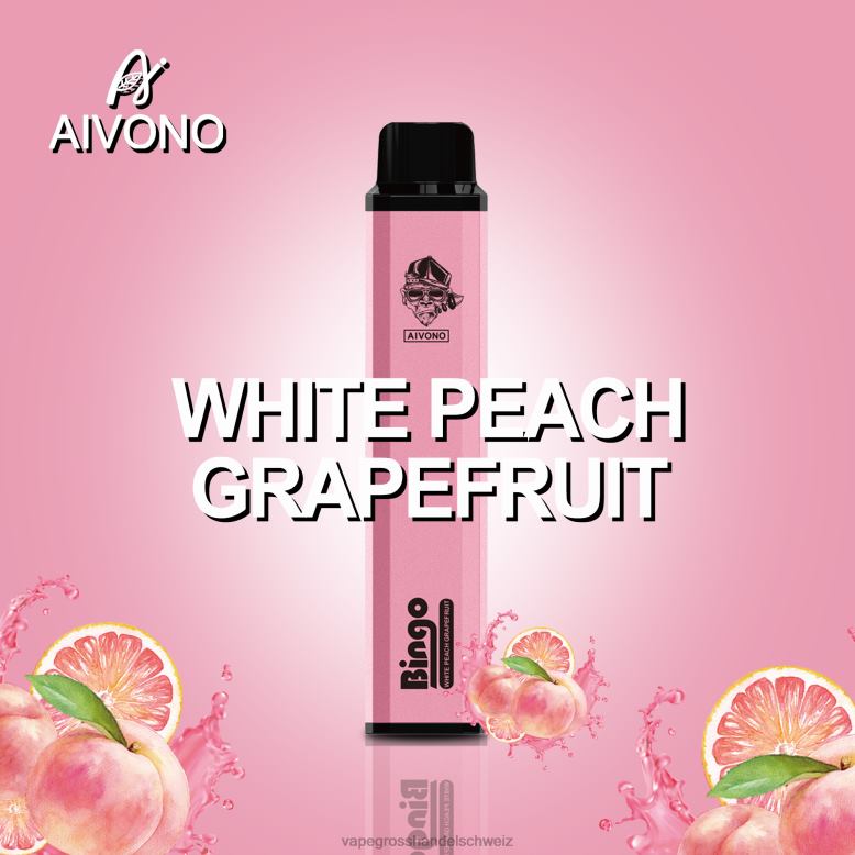 Vape Großhandel Elfbar - Aivono AIM BINGO 4000 weiße Pfirsich-Grapefruit 2VFD4134