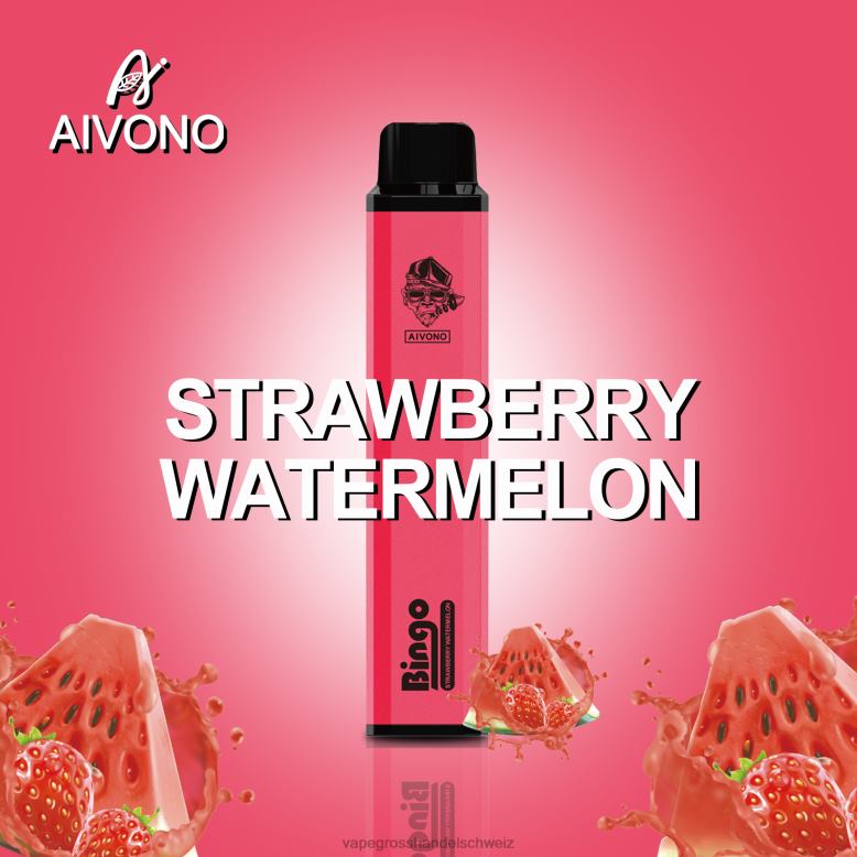 Vape Großhandel Tornado - Aivono AIM BINGO 4000 Erdbeerwassermelone 2VFD4133
