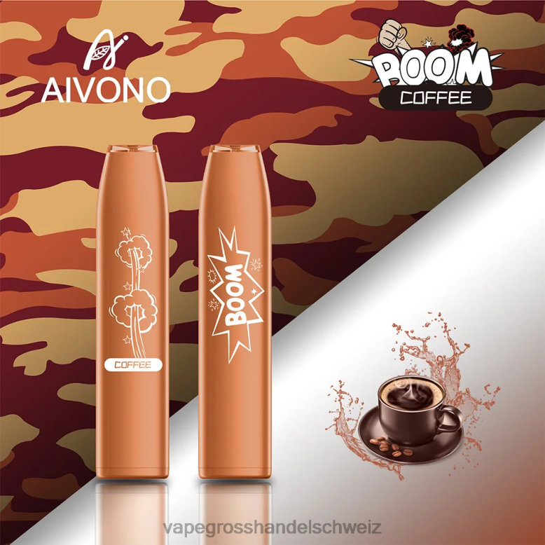 Dampfen Schweiz - Aivono AIM BOOM 600 Kaffee 2VFD4356