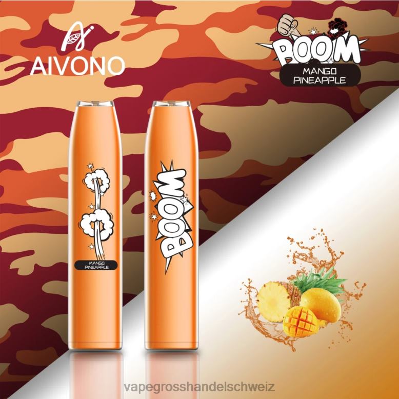 Elektronische Zigarette Iqos - Aivono AIM BOOM 600 Mango-Ananas 2VFD4360