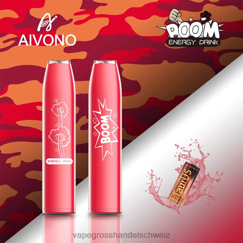 Elektronische Zigarette Ohne Nikotin - Aivono AIM BOOM 600 Energy-Drink 2VFD4358
