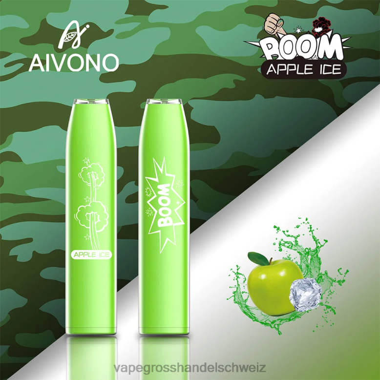 Vape Großhandel Elfbar - Aivono AIM BOOM 600 Apfeleis 2VFD4354