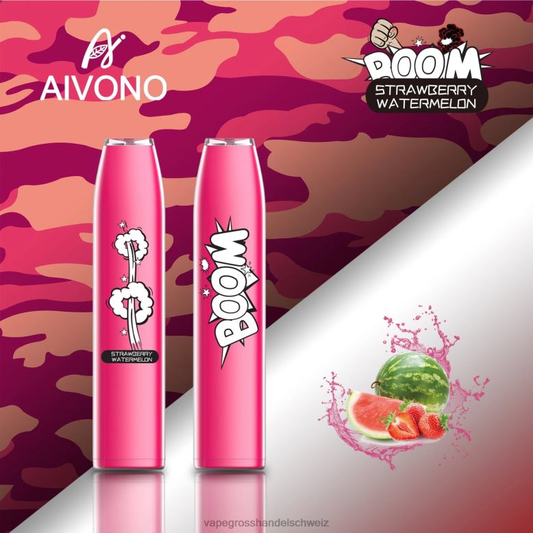 Vape Großhandel Elfbar - Aivono AIM BOOM 600 Erdbeerwassermelone 2VFD4364
