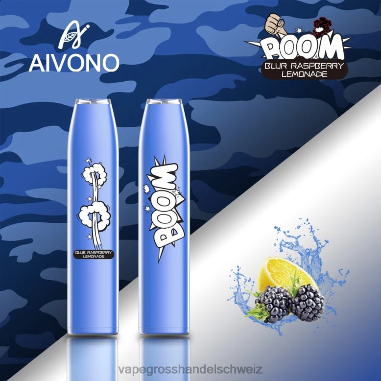Vape Grosshandel Schweiz - Aivono AIM BOOM 600 blaue Himbeerlimonade 2VFD4355