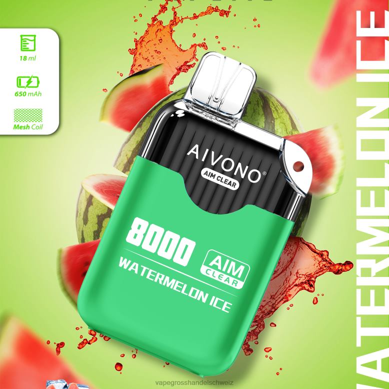 Vape Großhandel Elfbar - Aivono AIM CLEAR 8000 Wassermeloneneis 2VFD4204