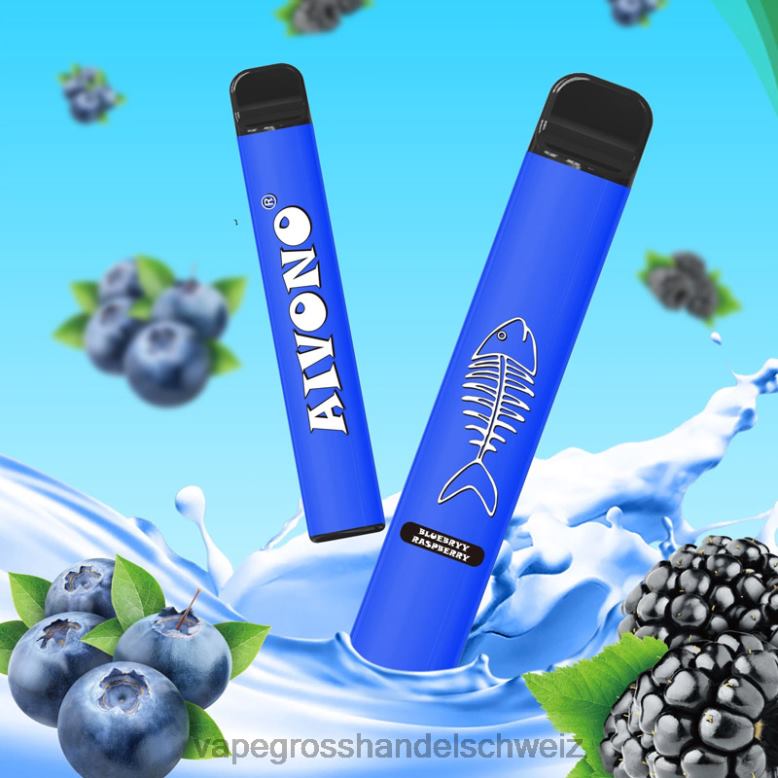 Vape Großhandel - Aivono AIM FISHBONE 600 Blaubeer-Himbeere 2VFD4281