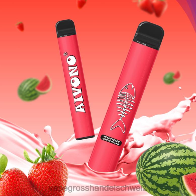 Vape Großhandel Preise - Aivono AIM FISHBONE 600 Erdbeerwassermelone 2VFD4282