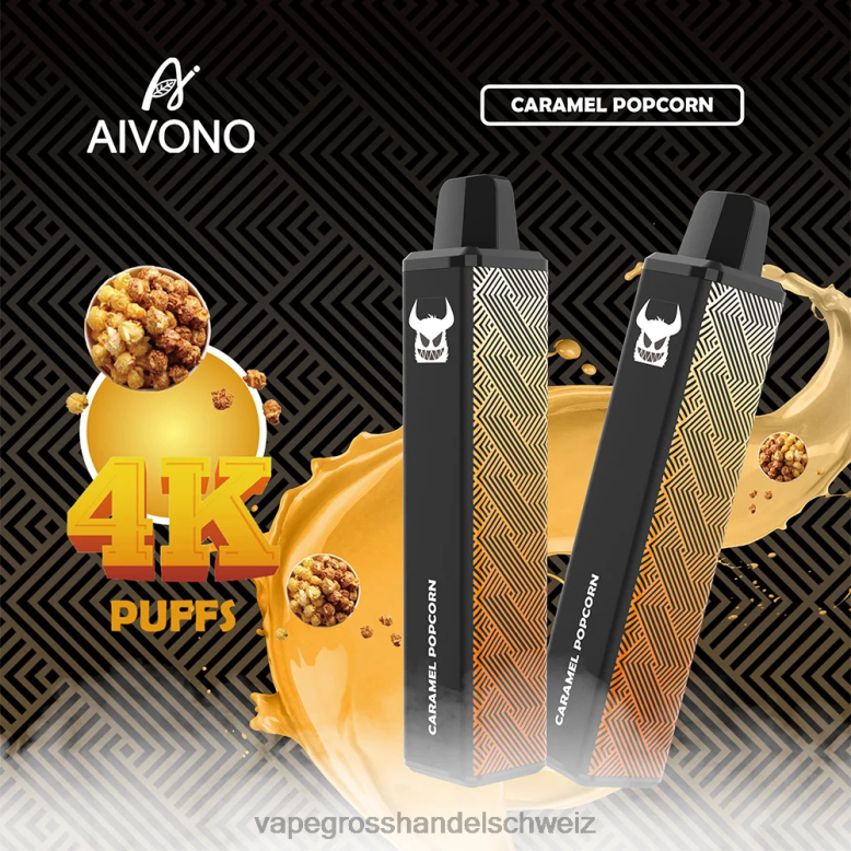 Vape Großhandel - Aivono AIM FREAK 4000 Karamell-Popcorn 2VFD4261
