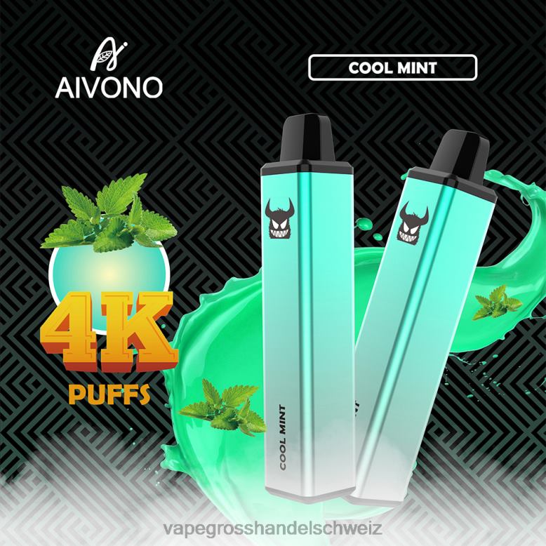 Vape Großhandel Elfbar - Aivono AIM FREAK 4000 kühle Minze 2VFD4254
