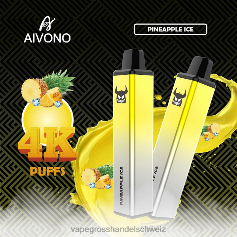 Vape Grosshandel Schweiz - Aivono AIM FREAK 4000 Ananaseis 2VFD4255