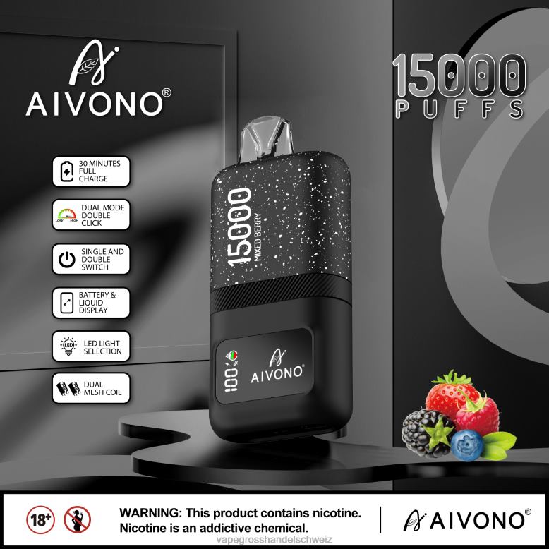 Elektronische Zigarette Kaufen - Aivono AIM magic 15000 gemischte Beere 2VFD467