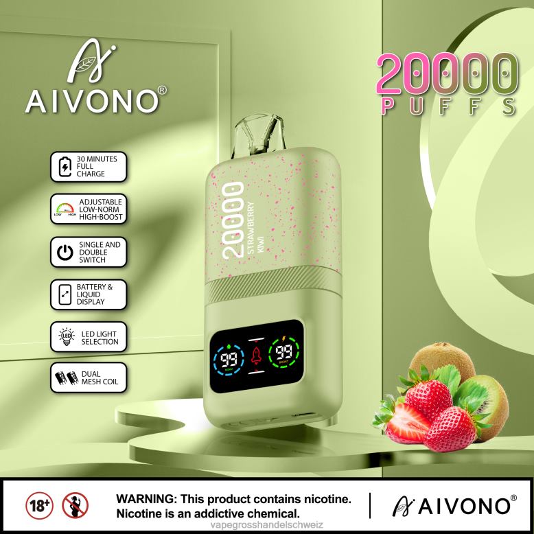 Vape Großhandel - Aivono AIM magic 20000 Erdbeer-Kiwi 2VFD481