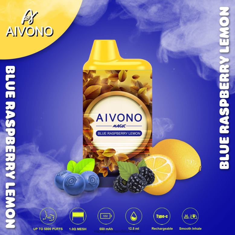 Vape Großhandel - Aivono AIM MAGIC 5800 Mundbox-Zigarette blaue Himbeerzitrone 2VFD491