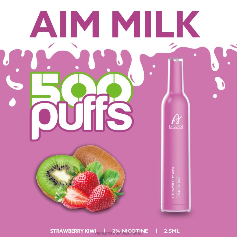 Vape Großhandel - Aivono AIM MILK 500 Erdbeer-Kiwi 2VFD4271