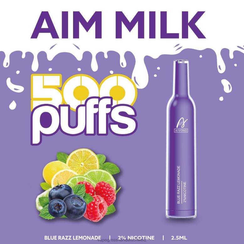 Vape Großhandel Elfbar - Aivono AIM MILK 500 Blue Razz Limonade 2VFD4264