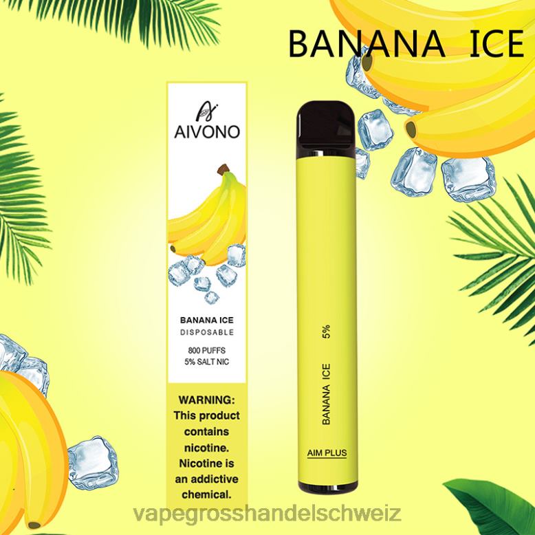 Vape Großhandel - Aivono AIM PLUS 800 Bananeneis 2VFD4171