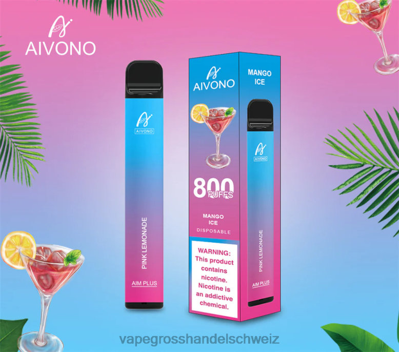 Vape Großhandel - Aivono AIM PLUS 800 rosa Limonade 2VFD4191