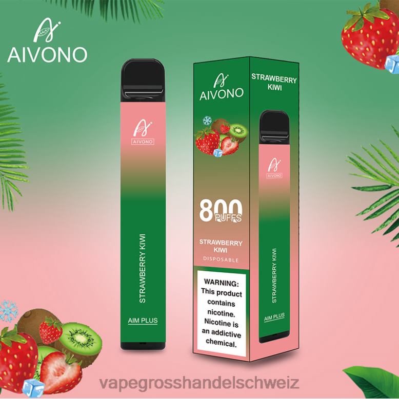 Vape Großhandel Elfbar - Aivono AIM PLUS 800 Erdbeer-Kiwi 2VFD4194
