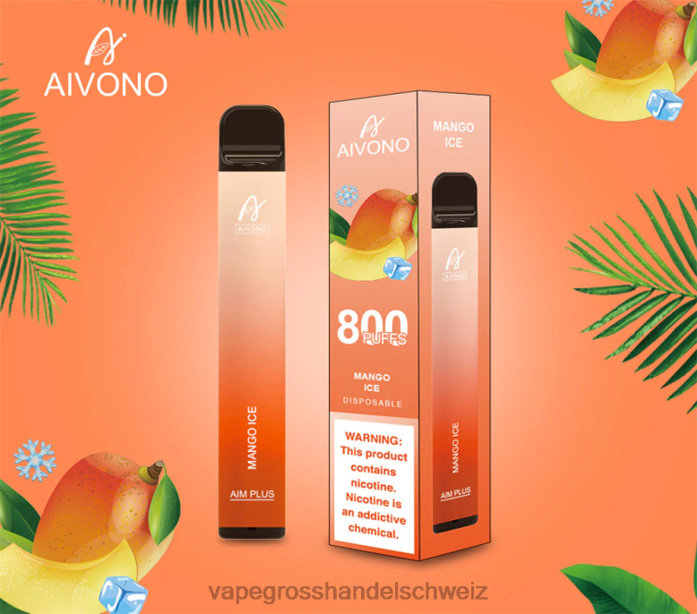 Vape Großhandel Elfbar - Aivono AIM PLUS 800 Mango-Eis 2VFD4184
