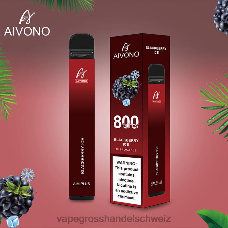 Vape Großhandel Preise - Aivono AIM PLUS 800 Brombeereis 2VFD4172