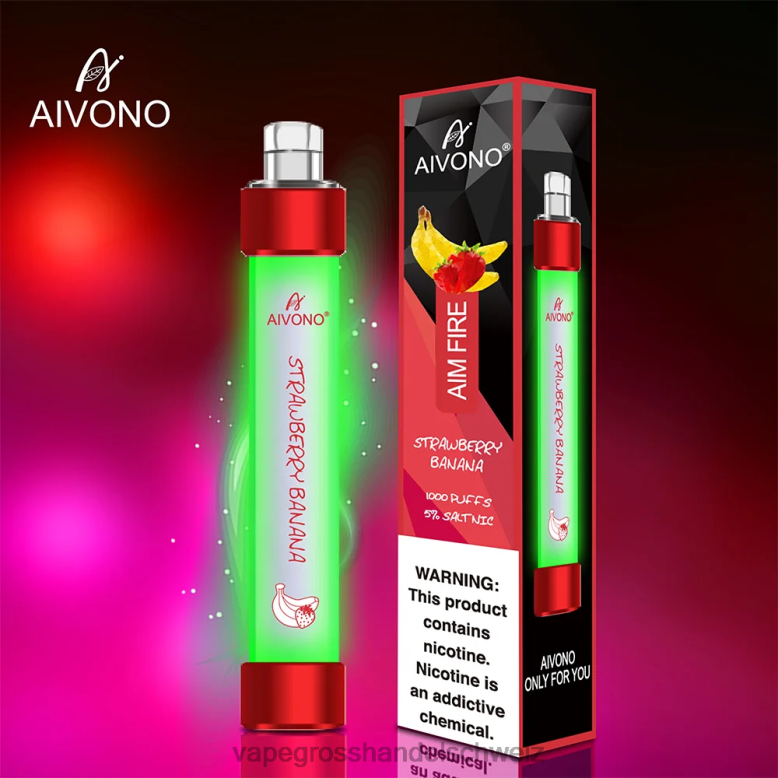 Vape Großhandel Preise - Aivono AIM FIRE 1000 Erdbeerbanane 2VFD4332