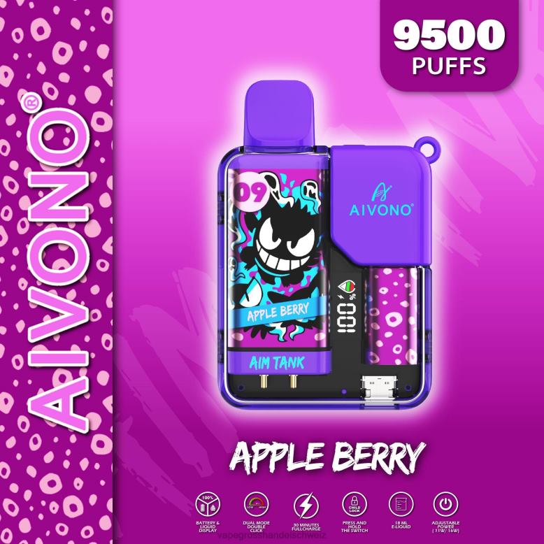 Vape Großhandel Tornado - Aivono AIM TANK 9500 Apfelbeere 2VFD443