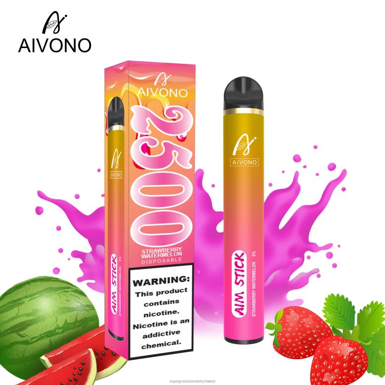Elektronische Zigarette Flugzeug - Aivono AIM STICK 2500 Erdbeerwassermelone 2VFD4149