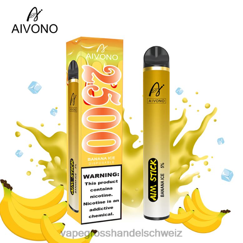 Vape Großhandel - Aivono AIM STICK 2500 Bananeneis 2VFD4151
