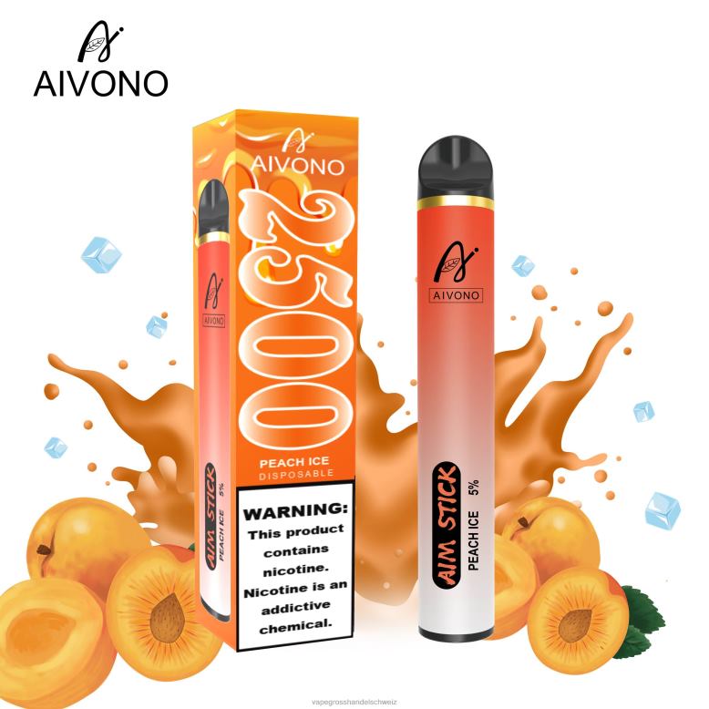 Vape Großhandel Elfbar - Aivono AIM STICK 2500 Pfirsicheis 2VFD4144