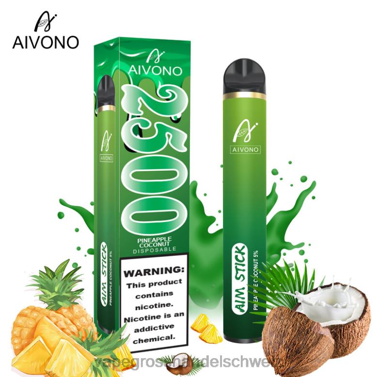 Vape Großhandel Tornado - Aivono AIM STICK 2500 Ananas-Kokosnuss 2VFD4153
