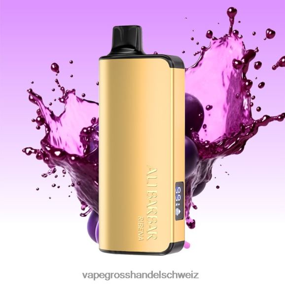 Dampfen Schweiz - Alibarbar Ingot 20000 Einweg-Vapes Ribena HTX6V442