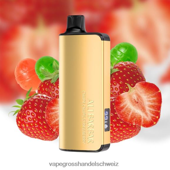 Elektronische Zigarette Kaufen - Alibarbar Ingot 20000 Einweg-Vapes Chupa Chups Erdbeere HTX6V434