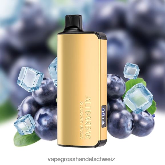Vape Grosshandel Schweiz - Alibarbar Ingot 20000 Einweg-Vapes Blaubeerbrise HTX6V432