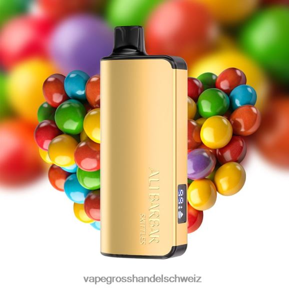 Vape Grosshandel Schweiz - Alibarbar Ingot 20000 Einweg-Vapes Regenbogenbonbons HTX6V441
