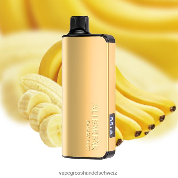 Elektronische Zigarette Flugzeug - Alibarbar Ingot 9000 Einweg-Vaporizer Bananensummen HTX6V427