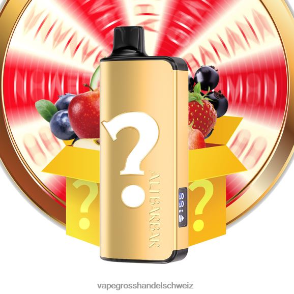Vape Großhandel - Alibarbar Ingot 9000 Einweg-Vaporizer Geschmacksroulette HTX6V419