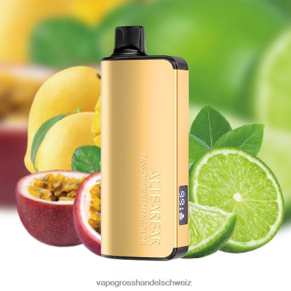 Vape Großhandel Elfbar - Alibarbar Ingot 9000 Einweg-Vaporizer Passionsfrucht-Mango-Limette HTX6V422