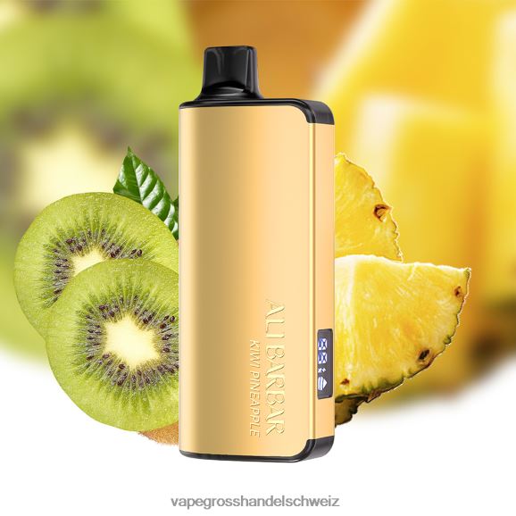 Vape Großhandel Tornado - Alibarbar Ingot 9000 Einweg-Vaporizer Kiwi-Ananas HTX6V421