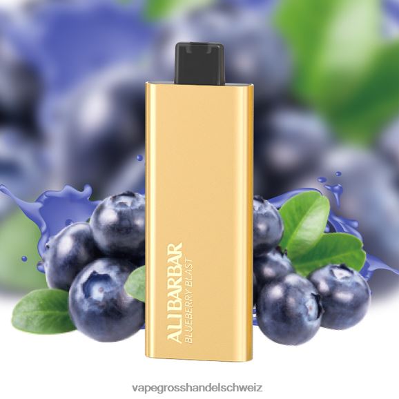 Dampfen Schweiz - Alibarbar Pandora 7000 Einweg-Vaporizer Blaubeerbrise HTX6V451