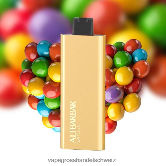 Dampfen Schweiz - Alibarbar Pandora 7000 Einweg-Vaporizer Regenbogenbonbons HTX6V460