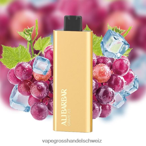 Vape Großhandel Preise - Alibarbar Pandora 7000 Einweg-Vaporizer Traubeneis HTX6V456