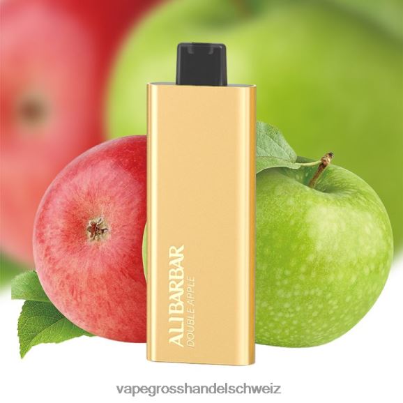 Vape Großhandel Tornado - Alibarbar Pandora 7000 Einweg-Vaporizer Doppelapfel HTX6V466