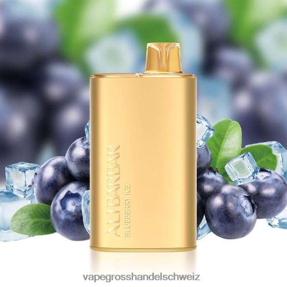 Vape Großhandel Tornado - Alibarbar Rich 8000 Einweg-Vaporizer Blaubeereis HTX6V43