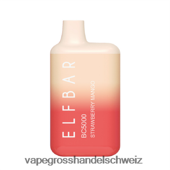 Elektronische Zigarette Flugzeug 666R84309 Erdbeer-Mango ELFBAR BC5000