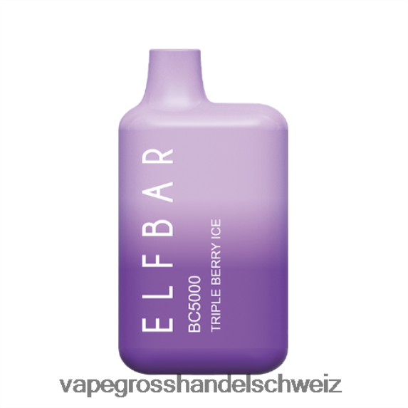 Elektronische Zigarette Iqos 666R84310 dreifaches Beereneis ELFBAR BC5000