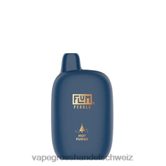 Dampfen Schweiz - FLUM PEBBLES 6000 Züge (Weihnachtsausgabe) heißer Fudge 6F4486