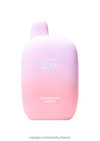 Elektronische Zigarette Flugzeug - FLUM PEBBLES 6000 Züge Cranberry-Traube 6F44827